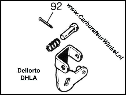 (92) Splitpen voor balans pen voor Dellorto DHLA carburateurs (92) Splitpen voor balans pen voor Dellorto DHLA carburateurs
