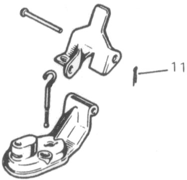 Splitpen voor chokehandle voor Dellorto ME Splitpen voor chokehandle voor Dellorto ME