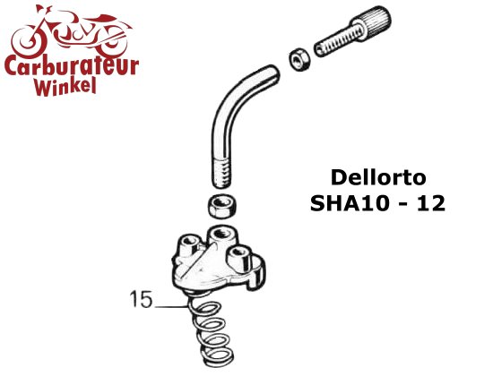 Choke Veer voor Dellorto SHA10 en SHA12 Choke Veer voor Dellorto SHA10 en SHA12