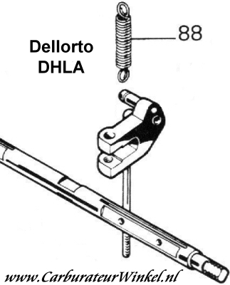 Gasklepveer voor Dellorto DHLA Gasklepveer voor Dellorto DHLA