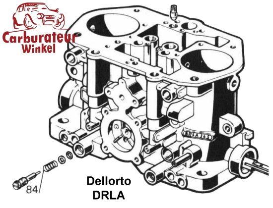 (84) Stationairmengselschroef Veer voor Dellorto DRLA carburateurs (84) Stationairmengselschroef Veer voor Dellorto DRLA carburateurs