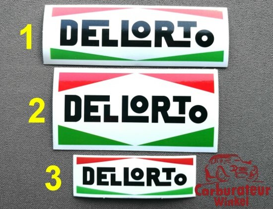 Dellorto Carburatori Sticker - Klein - Laag Dellorto Carburatori Sticker - Klein - Laag