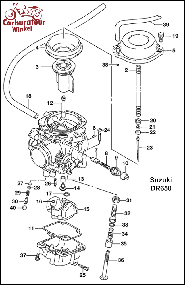 (4) Gasschuif Membraan voor Mikuni BST 40 Carburateurs